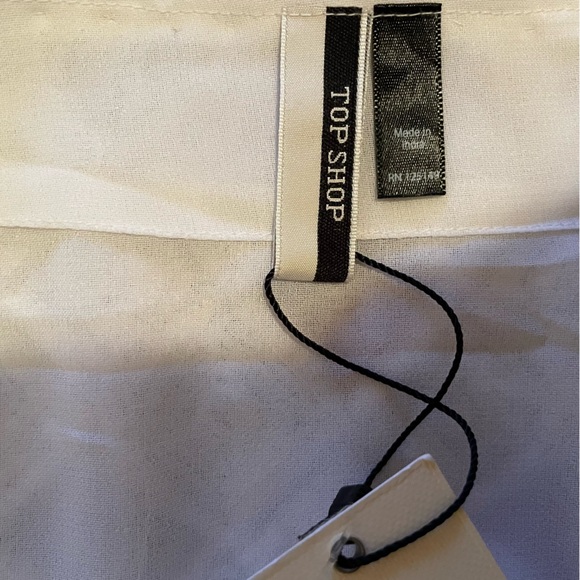 Topshop Tall White Beaded & Sequined Embellished Mini Skirt Size 10 - Picture 5 of 12